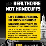 Campaign for Justice, Safety, and Jobs poster