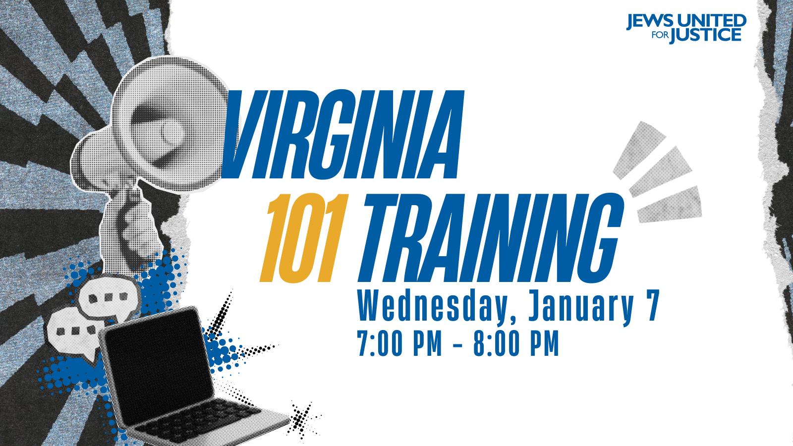 Virginia 101 Training: Wednesday, January 7 7PM-8PM