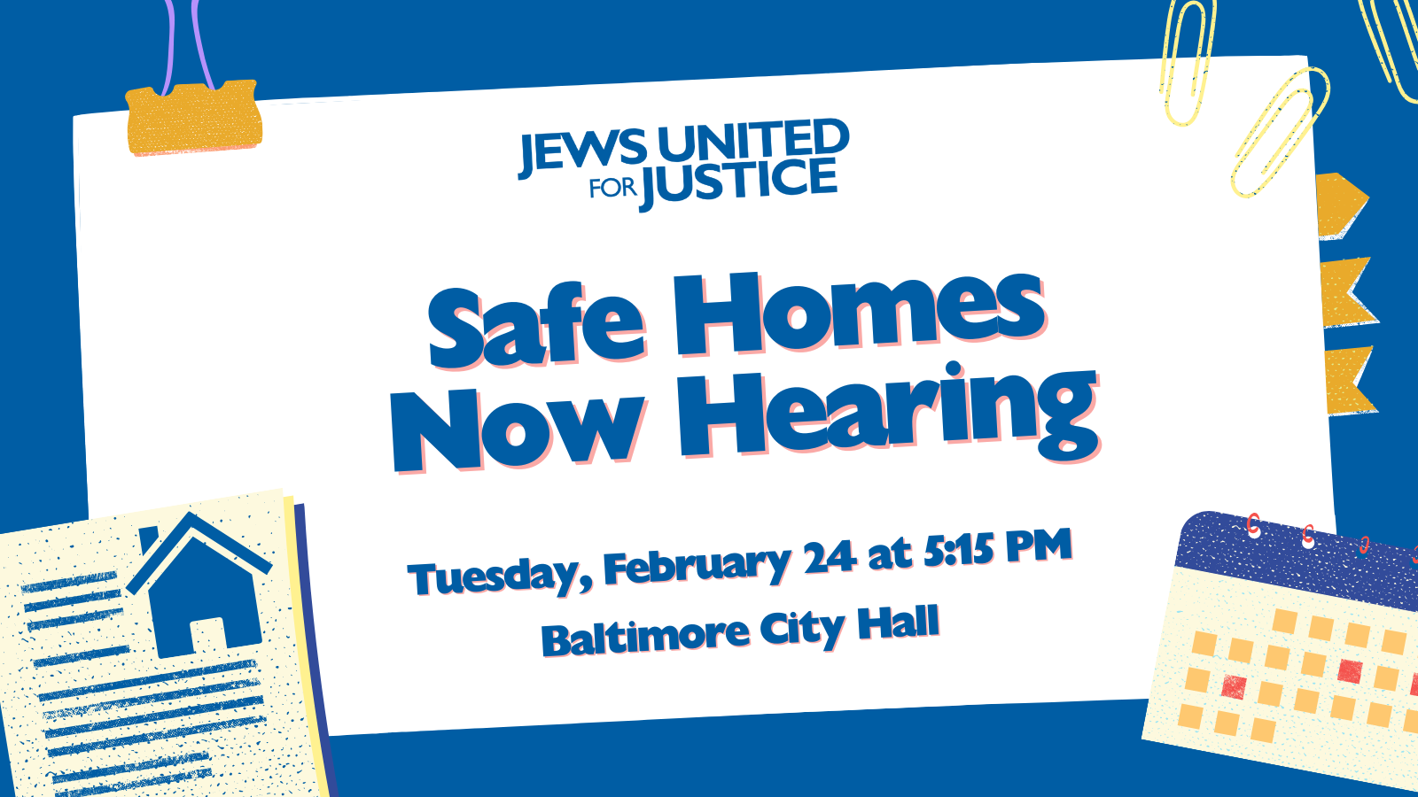 Safe Homes Now Hearing