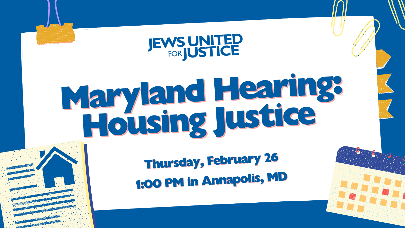 MD Housing Justice Hearing: Pass Just Cause Eviction!