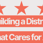 Building a District that cares for all graphic that looks like a DC flag
